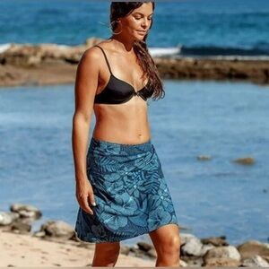 Rip Skirt Hawaii Adjustable Leisure Wrap Skirt XS Maui Moonlight Print True Wrap